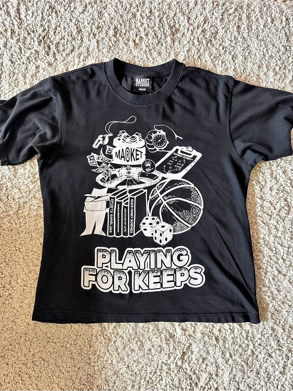 Market Studios playing for keeps tee